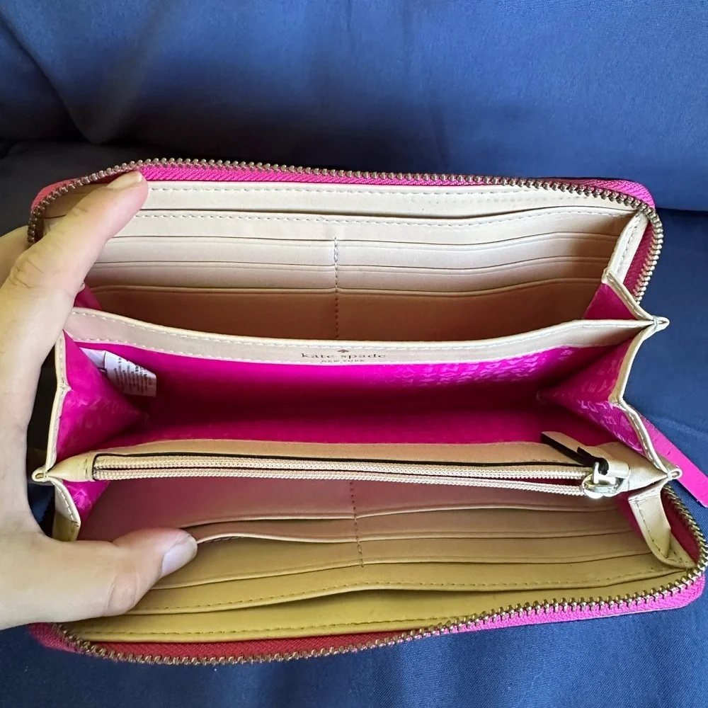 Kate Spade Fuchsia Zip-Around Wallet